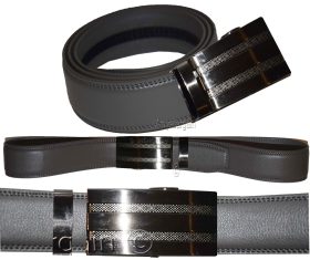 Real Leather Men’s Belt (M) Automatic lock. Dress & Casual belt. Fashion belt.