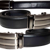 Real leather men’s belt (1XL) automatic lock dress & casual belt fashion belt