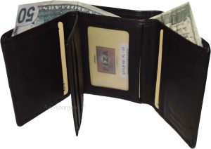 FIZA NY Leather men's trifold wallet 10 card slots 2 bill pocketes br new wallet - Image 13