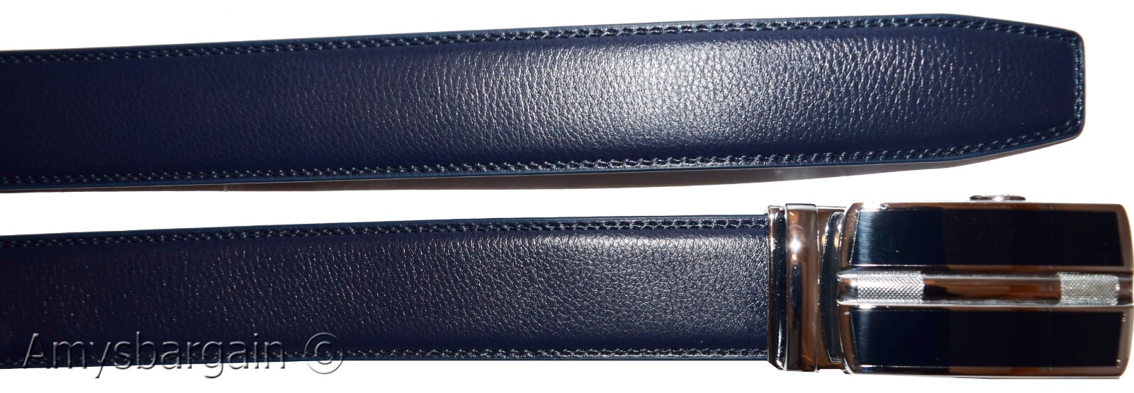 Men's Belt Auto-lock Type dress belt easy adjust men's belt track belt up 43" - Image 17
