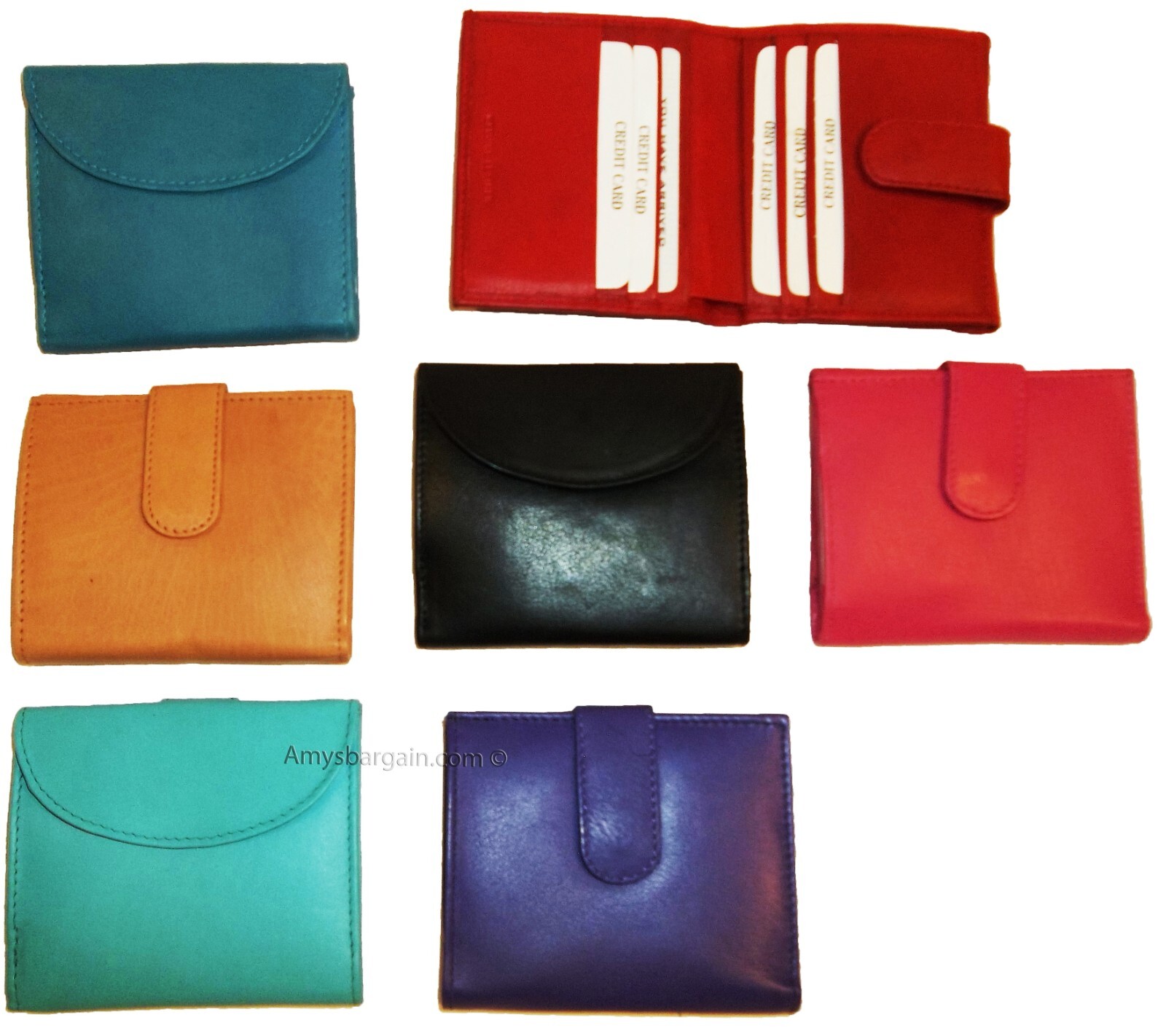 Woman's Wallet. Leather Wallet. 8 Cards ID Billfold Coin purse. wallet Br New. - Image 10