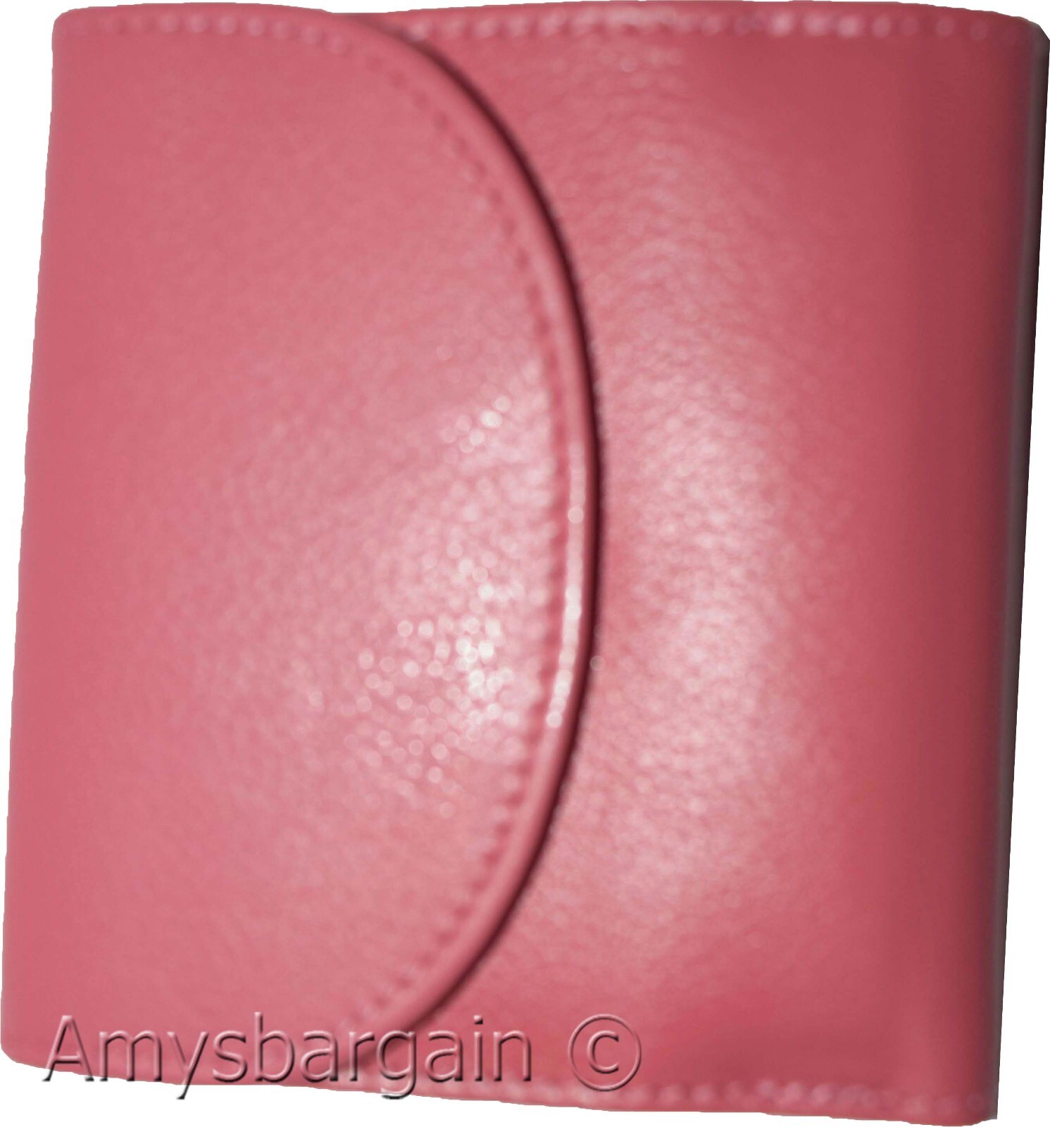 Women’s RFID pink wallet leather wallet Ladies Compact ID bills coin card case - Image 5