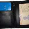 business case leather credit card case 2 clear photo ID slots a zip pocket