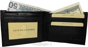crocodile skin printed men's leather wallet bifold credit cards ID new in in box - Image 11