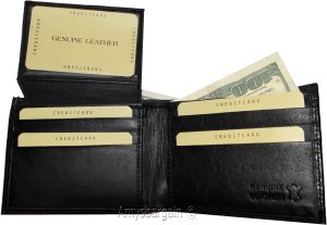 crocodile skin printed men's leather wallet bifold credit cards ID new in in box - Image 12