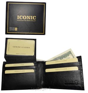 crocodile skin printed men's leather wallet bifold credit cards ID new in in box - Image 16