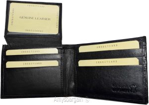 crocodile skin printed men's leather wallet bifold credit cards ID new in in box - Image 20