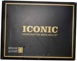 crocodile skin printed men's leather wallet bifold credit cards ID new in in box - Image 4