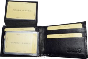 crocodile skin printed men's leather wallet bifold credit cards ID new in in box - Image 7