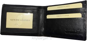 crocodile skin printed men's leather wallet bifold credit cards ID new in in box - Image 10