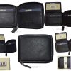 lot of 2 men's wallet RFID genuine leather bifold 2 billfold wallets new in box