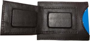 lot of 2 new lambskin leather money clip magnetic money clip leather case - Image 12