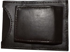 lot of 2 new lambskin leather money clip magnetic money clip leather case - Image 6