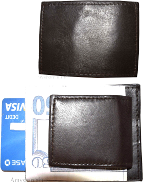 lot of 2 new lambskin leather money clip magnetic money clip leather case
