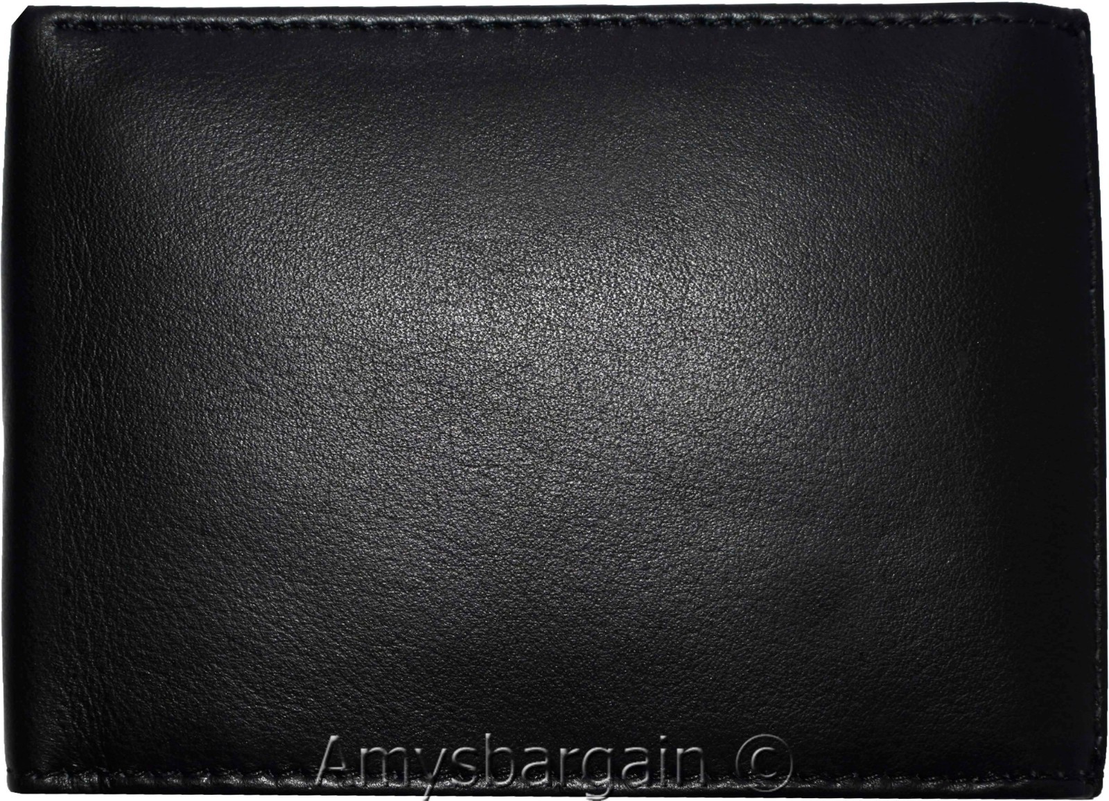 lot of 2 rfid men's leather wallet 2 bifold genuine leather 2 id brn new in box - Image 12