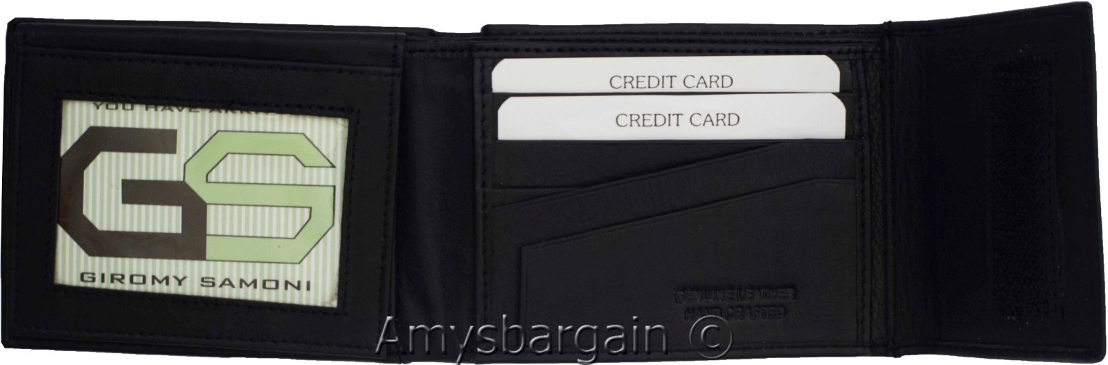 lot of 2 rfid men's leather wallet 2 bifold genuine leather 2 id brn new in box - Image 7