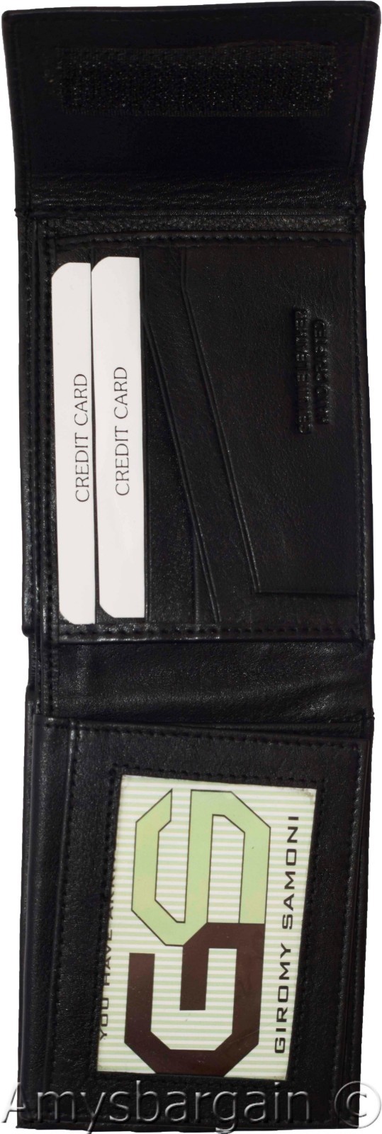 lot of 2 rfid men's leather wallet 2 bifold genuine leather 2 id brn new in box - Image 9