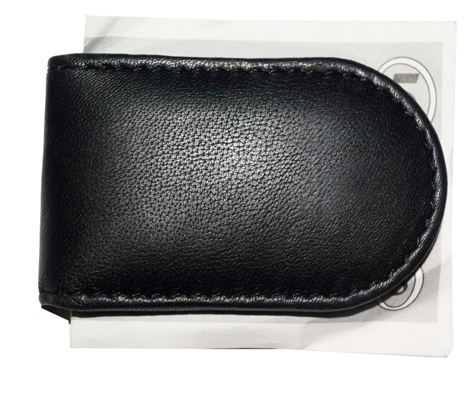 lot of 3 leather money clip magnetic money clip 3 black bills holder clip - Image 4