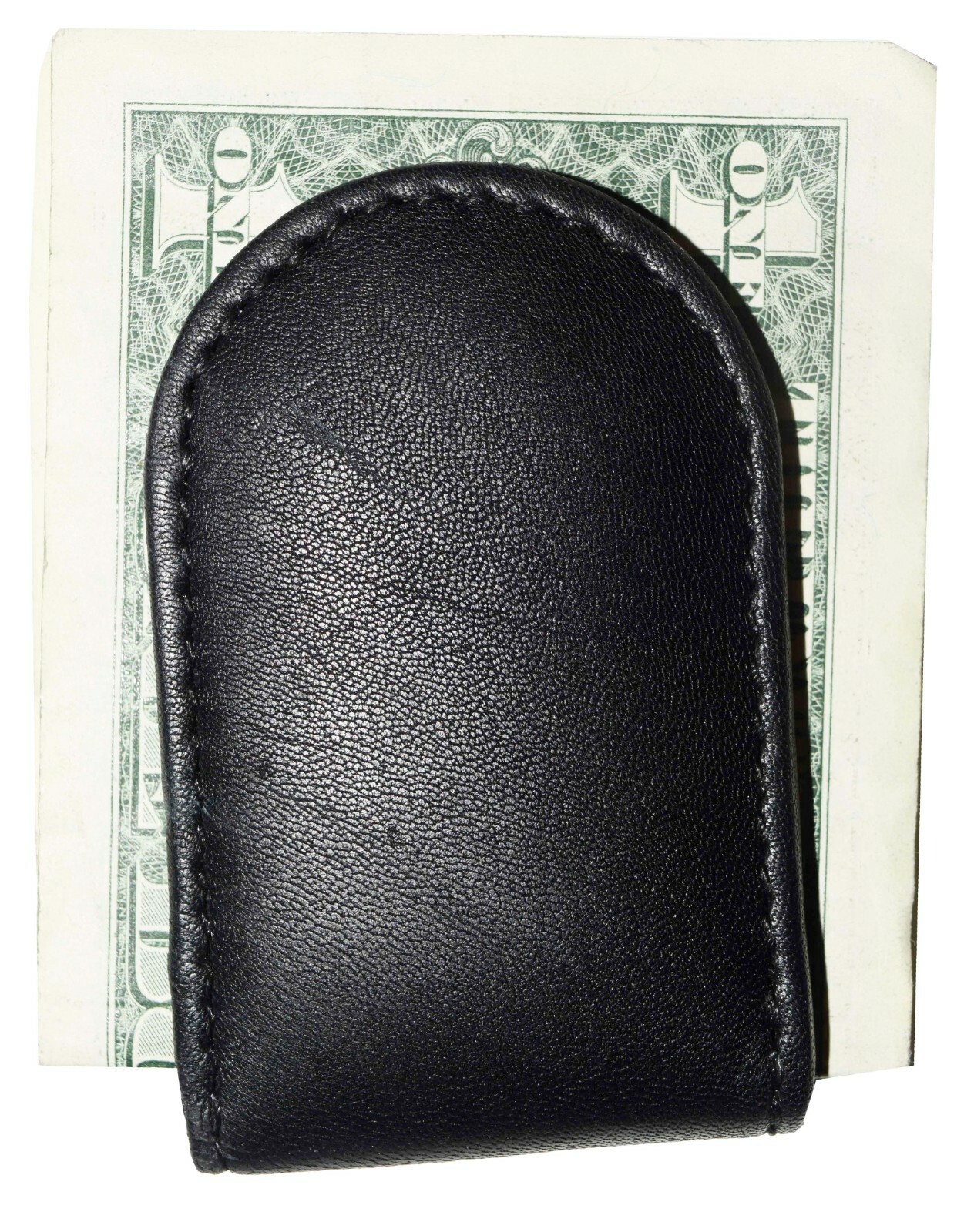lot of 3 leather money clip magnetic money clip 3 black bills holder clip - Image 8