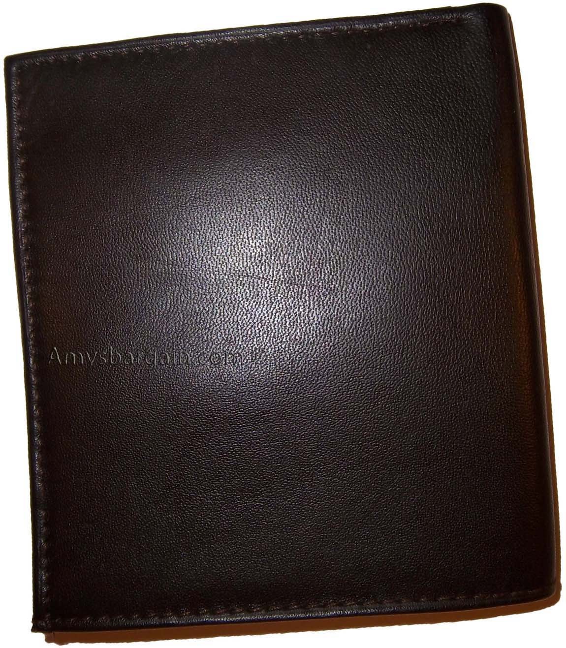 lot of 6 leather hipster wallet billfold brown bifold zip coin purse new wallets - Image 13
