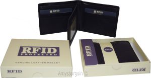 men's wallet rfid genuine leather bifold 2 billfold 9 card wallet brn new in box - Image 8