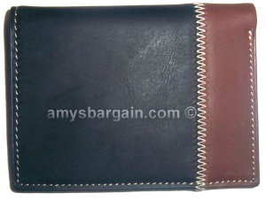 mini leather wallet 6 card holder men's and women's wallet 2 mini billfolds. - Image 3