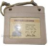 new business card case card holder w/ neck string fifty business ids card br new