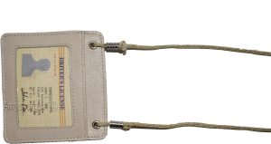 new business card case card holder w/ neck string fifty business ids card br new - Image 7