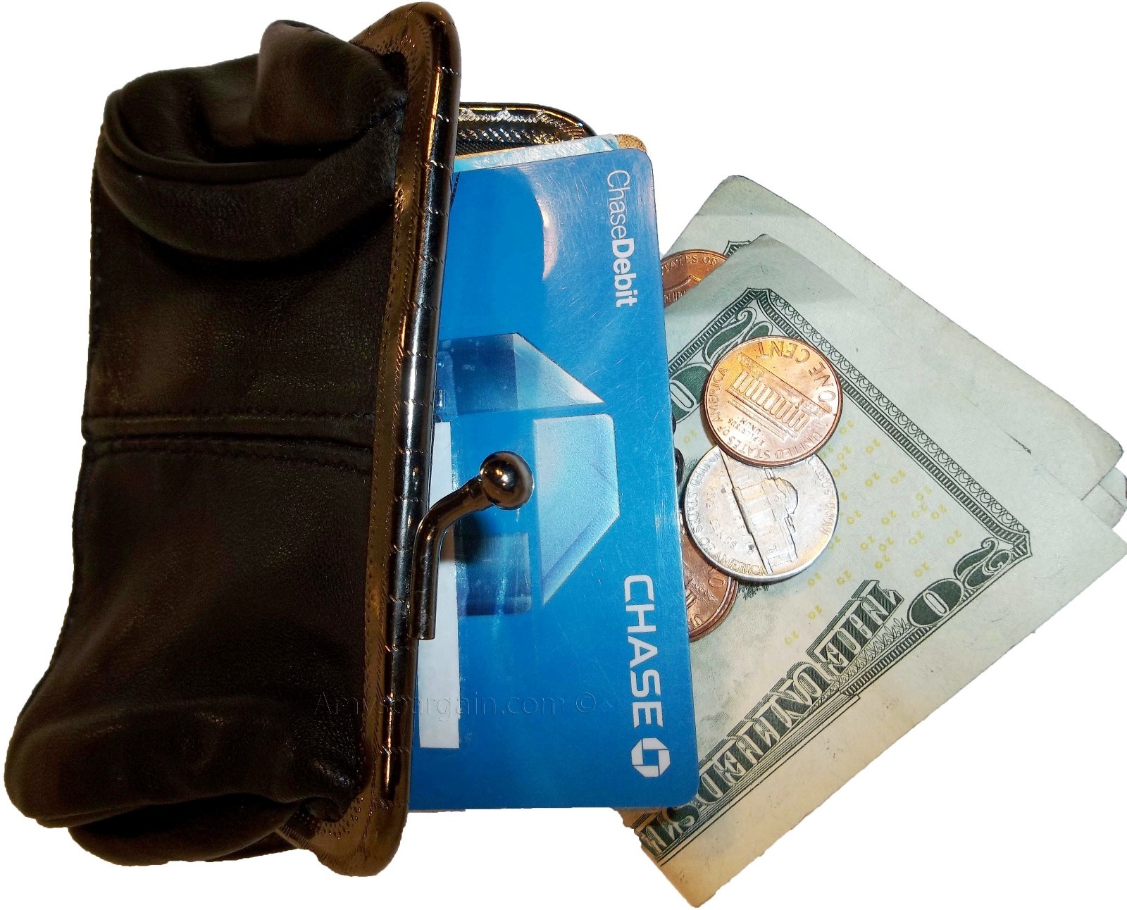 new ladies 2 sided 2 pockets leather change purse coin purse zip coin purse - Image 11