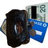 new ladies 2 sided 2 pockets leather change purse coin purse zip coin purse