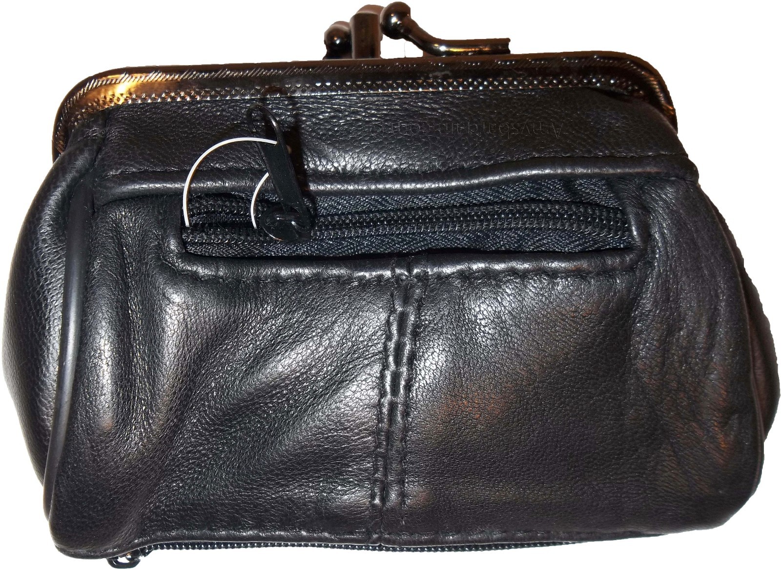 new ladies 2 sided 2 pockets leather change purse coin purse zip coin purse - Image 12
