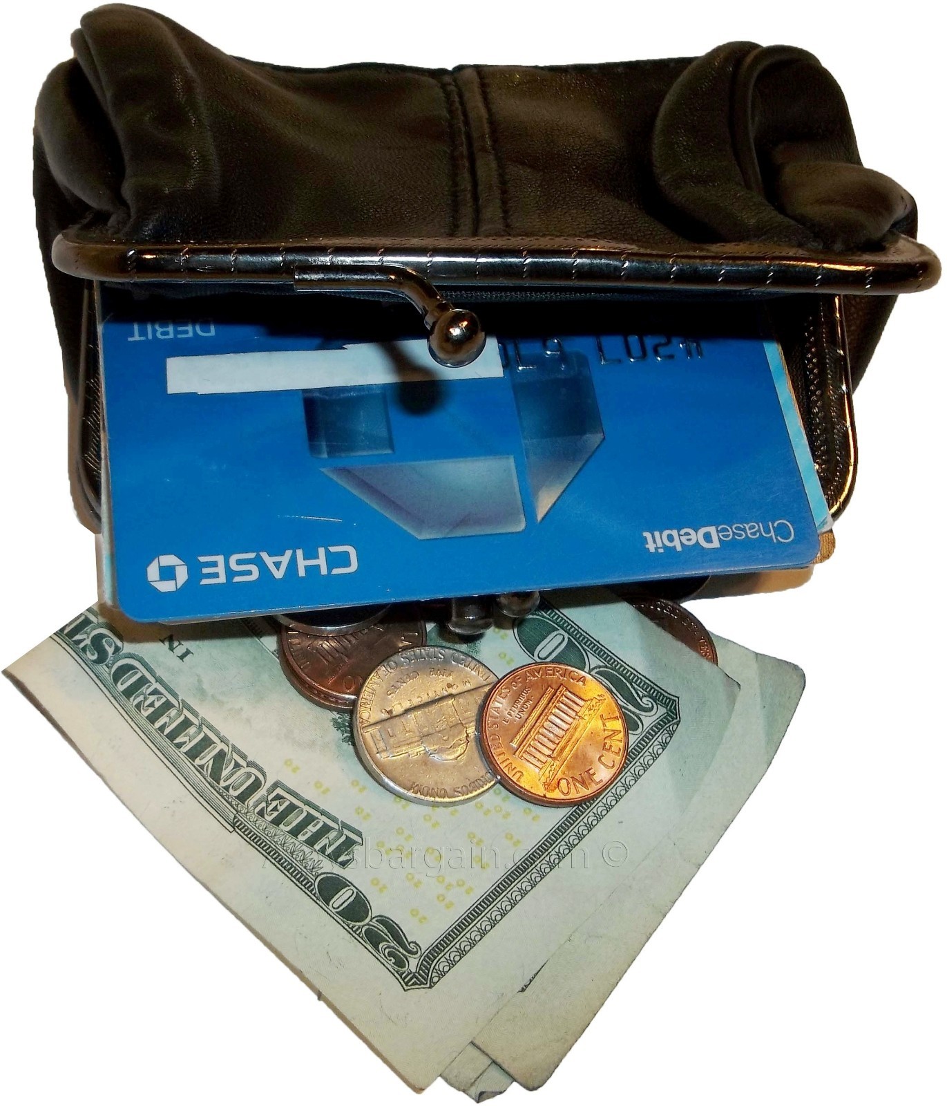 new ladies 2 sided 2 pockets leather change purse coin purse zip coin purse - Image 13