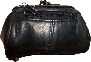 new ladies 2 sided 2 pockets leather change purse coin purse zip coin purse - Image 4