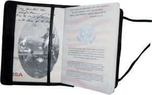 new leather passport case passport wallet credit atm card case id holder - Image 12