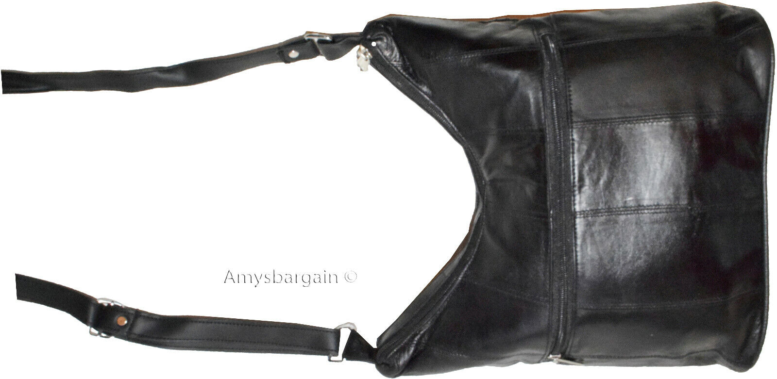 woman's leather handbag black shoulder handbag day bag Pocketbook Purse new bag - Image 13