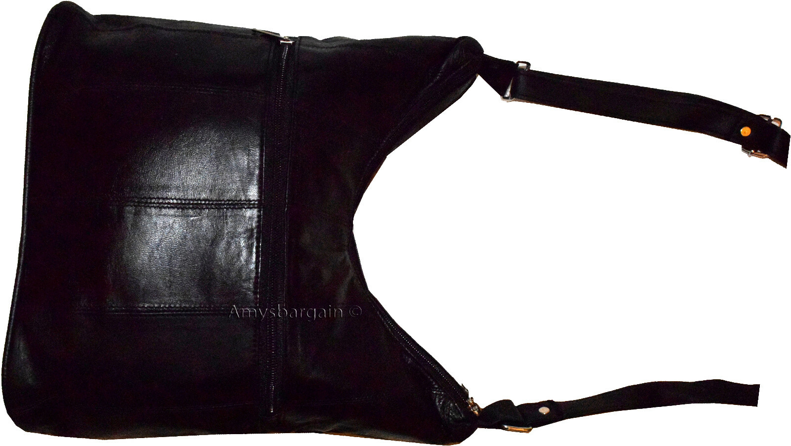 woman's leather handbag black shoulder handbag day bag Pocketbook Purse new bag - Image 9