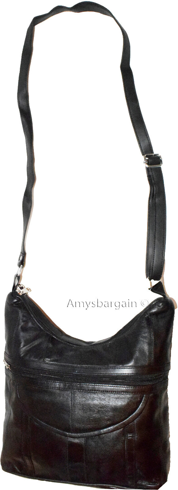 woman's leather handbag black shoulder handbag day bag Pocketbook Purse new bag