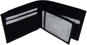 2-in-1 Leather Man's Wallet 9 Card Spaces 2 ID window 3 bill pockets BNWT - Image 12