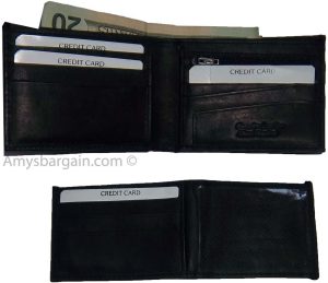 2-in-1 Leather Man's Wallet 9 Card Spaces 2 ID window 3 bill pockets BNWT - Image 4