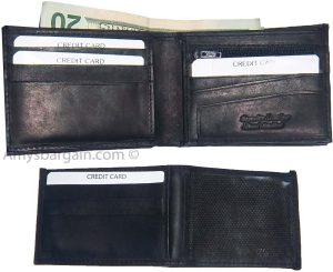2-in-1 Leather Man's Wallet 9 Card Spaces 2 ID window 3 bill pockets BNWT