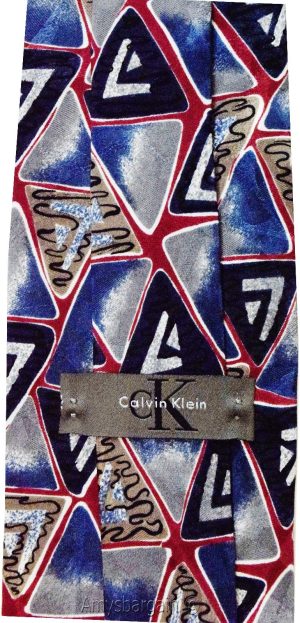 Calvin Klein Neck Tie, 100% Silk tie, Neck wear Made in USA, Designer tie #14 - Image 10