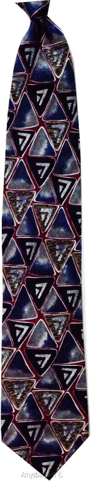 Calvin Klein Neck Tie, 100% Silk tie, Neck wear Made in USA, Designer tie #14 - Image 11