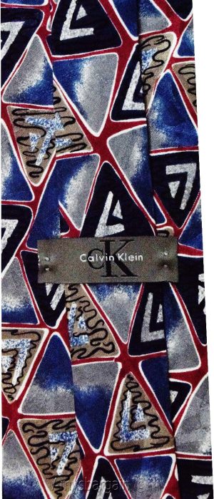 Calvin Klein Neck Tie, 100% Silk tie, Neck wear Made in USA, Designer tie #14 - Image 3