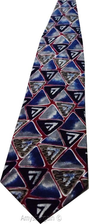 Calvin Klein Neck Tie, 100% Silk tie, Neck wear Made in USA, Designer tie #14 - Image 8