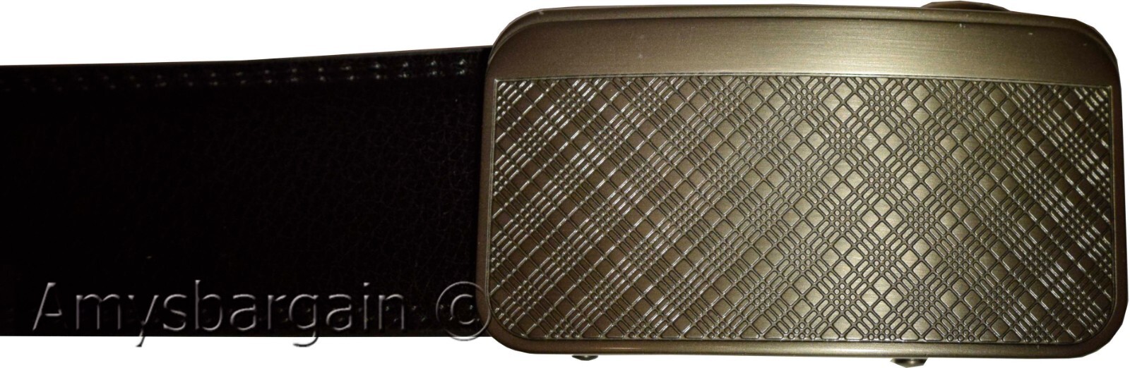 Genuine leather men's ratchet belt men’s casual adjustable automatic buckle 50”* - Image 9