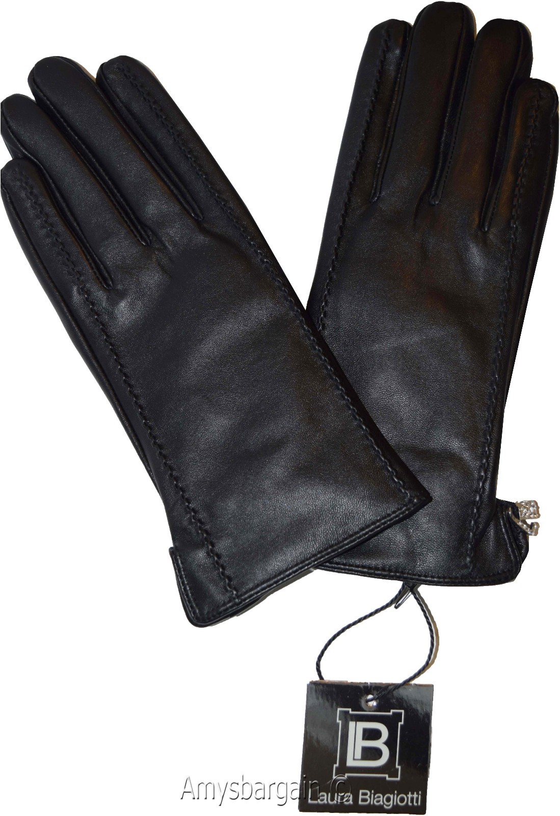 Leather Gloves, Italian Women's Winter Gloves Dress Gloves Brand New in Box. - Image 7