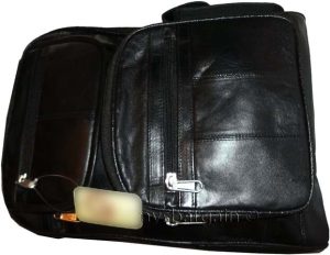 Leather backpack knapsack rucksack genuine leather bag book bag day bag - Image 11