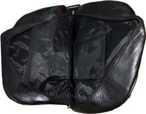 Leather backpack knapsack rucksack genuine leather bag book bag day bag - Image 10