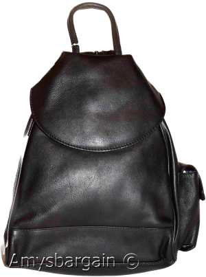 Leather backpack medium daypack Genuine leather knapsack backpack new - Image 12
