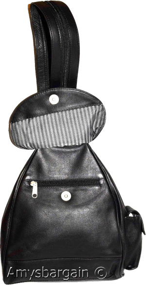 Leather backpack medium daypack Genuine leather knapsack backpack new - Image 4